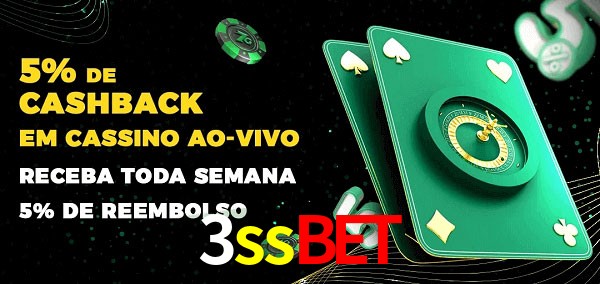 Promoções do cassino ao Vivo 3ssbet